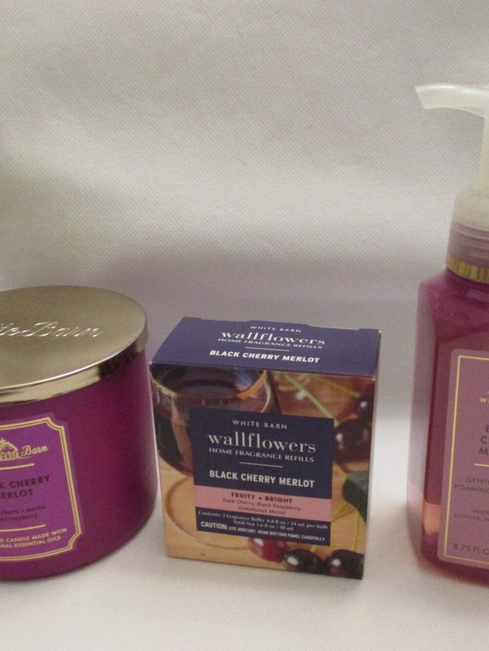 Bath & Body Works 3 piece bundle - Black Cherry Merlot